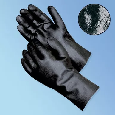 12 in. Semi-Rough PVC Coated Glove, 12/pair