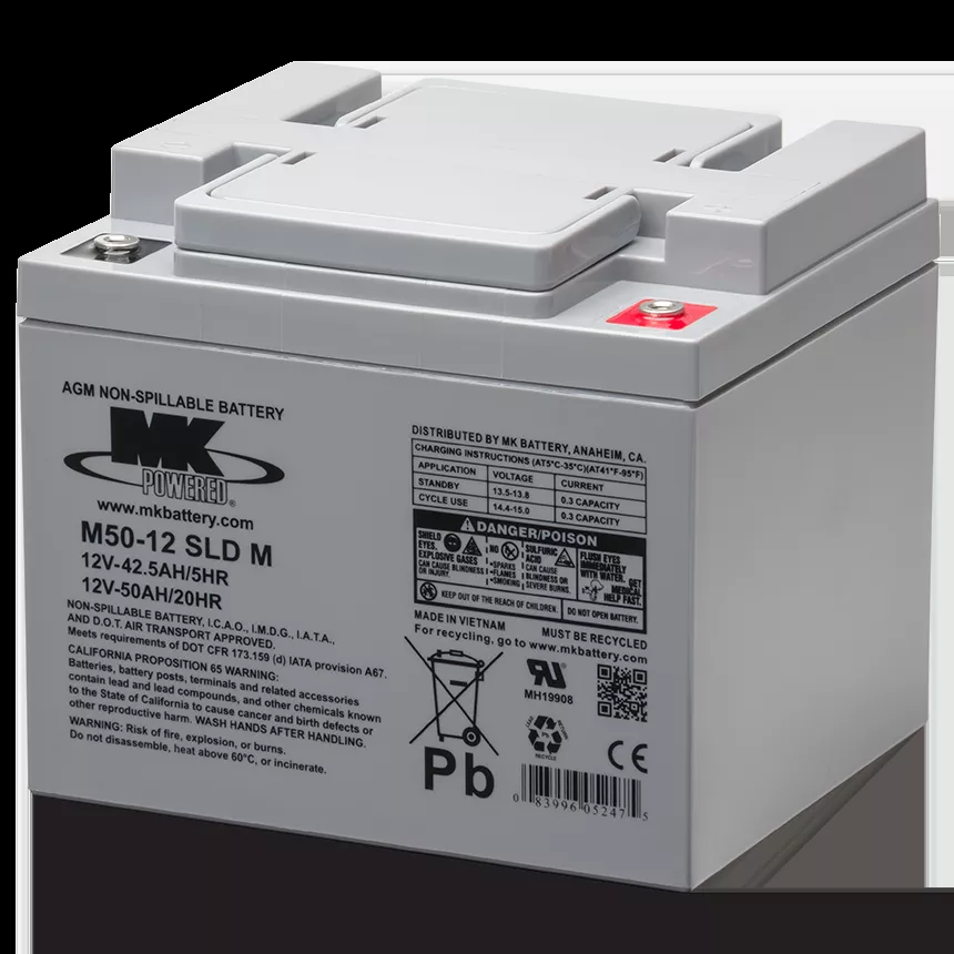 12V 50AH Sealed Lead Acid Battery (Each)