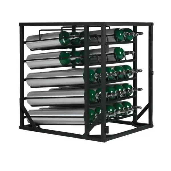 25 Cylinder D, E Layered Rack