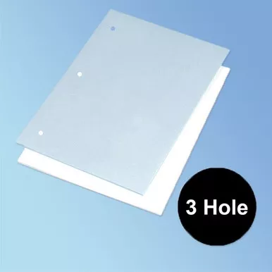 3 Hole Cleanroom Paper, 8.5 x 11 in., 250/pack