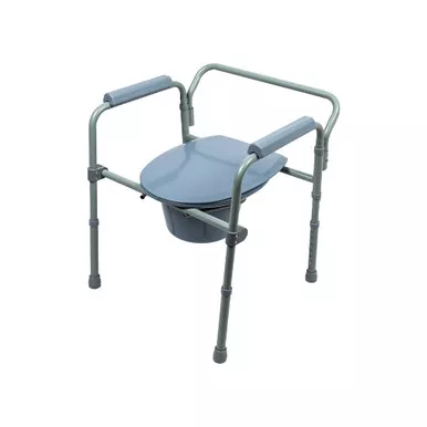 3-in-1 Steel Commode, Portable and Height Adjustable