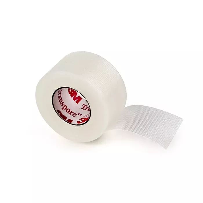 3M 15341 Transpore White Dressing Tape - 1" x 10 yards, Box of 12