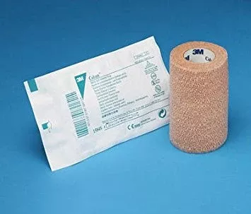 3M 1584S Coban Sterile Self-adherent Wrap - 4 inch x 5 yards, One roll