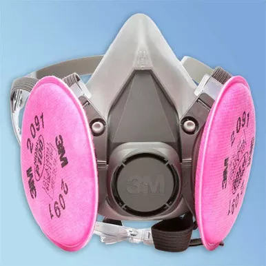3M 6000 Series Half Face Reusable Respirator with 3M P100 Filters