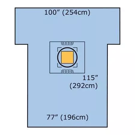 3M 6697Steri-drape Cesarean-Section Drape with Ioban 2 Antimicrobial Incise Pouch,One drape