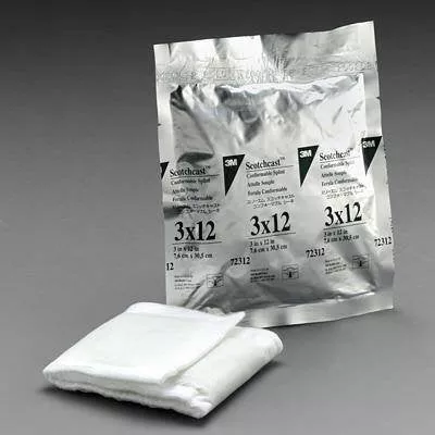 3M 72312 Scotchcast Comformable Roll Splint, 3 inch x 12 inch, One Roll