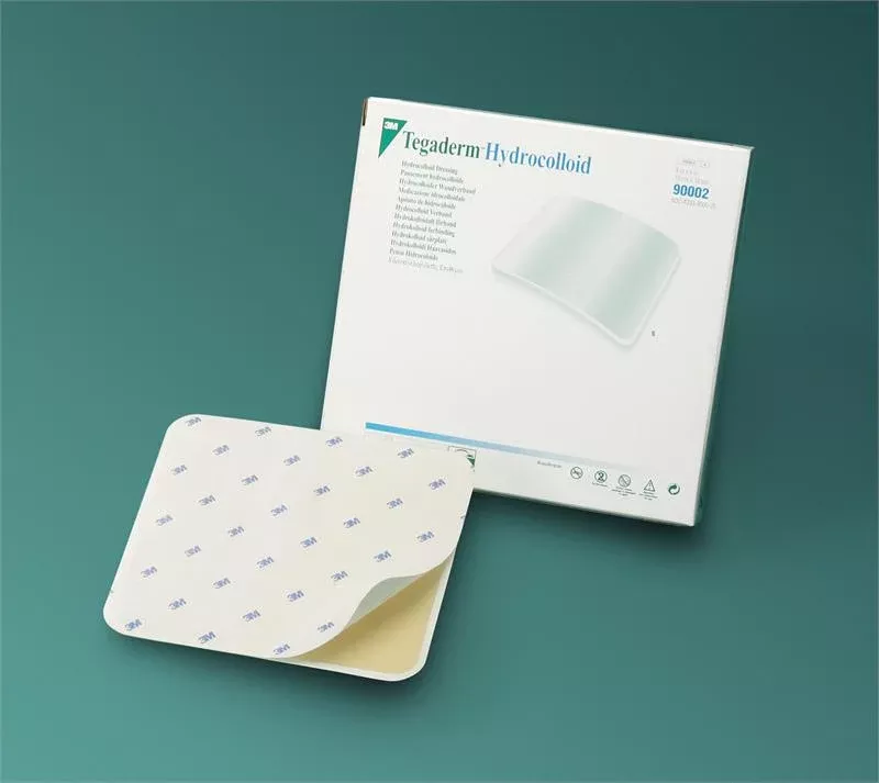 3M 90002 Tegaderm Hydrocolloid - 4" x 4", Box of 5 dressings