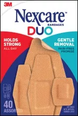 3M DSA-40 - Nexcare DUO Bandage, Assorted, 40ct