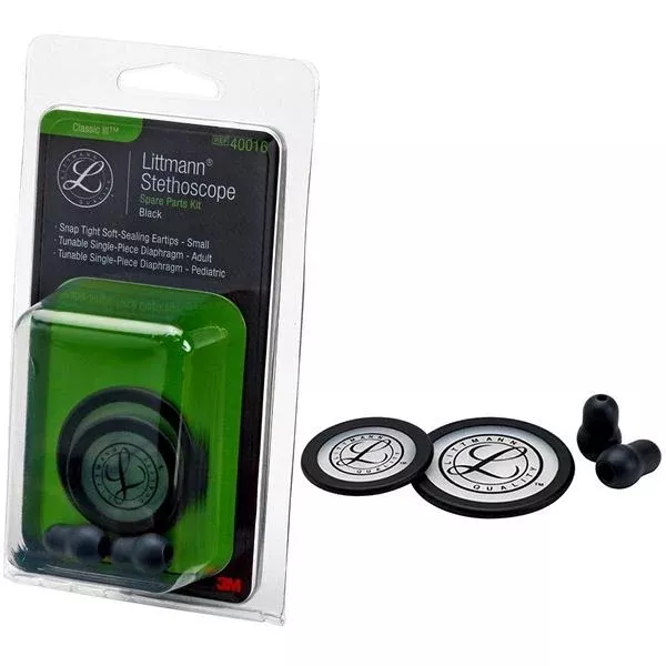 3m Littmann Stethoscope Spare Parts Kit, Classic Iii, Black- 1 Each