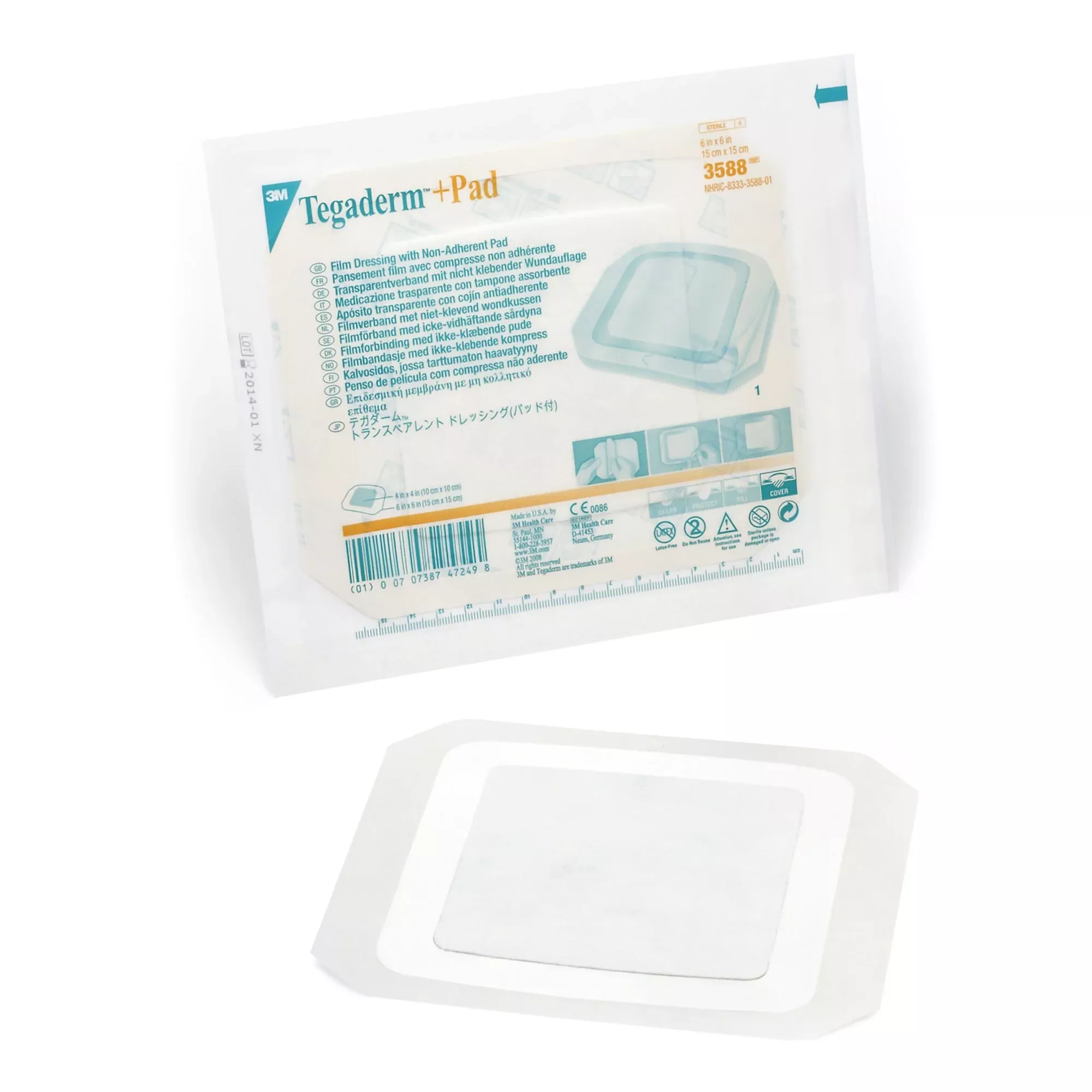 3M™ Tegaderm™ +Pad Film Dressing with Non-Adherent Pad