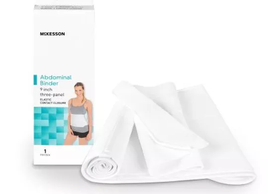 Abdominal Binder McKesson Medium / Large Hook and Loop Closure