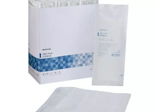 Abdominal Pad8 X 10 Inch 1 per Pack Sterile Rectangle
