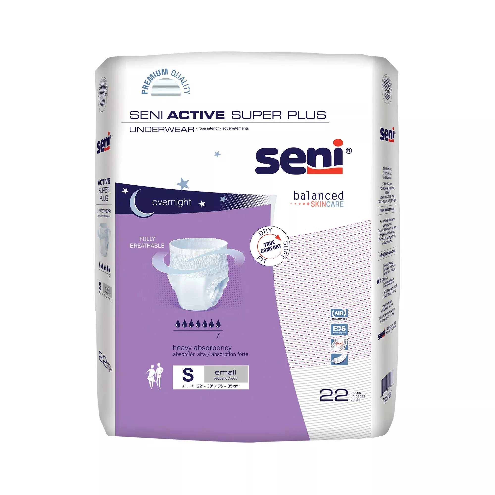 Absorbent Underwear Seni Active Super Plus Pull On Adult Unisex Disposable Heavy Absorbency