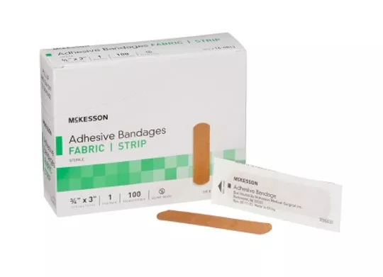 Adhesive Strip McKesson Fabric Tan Sterile