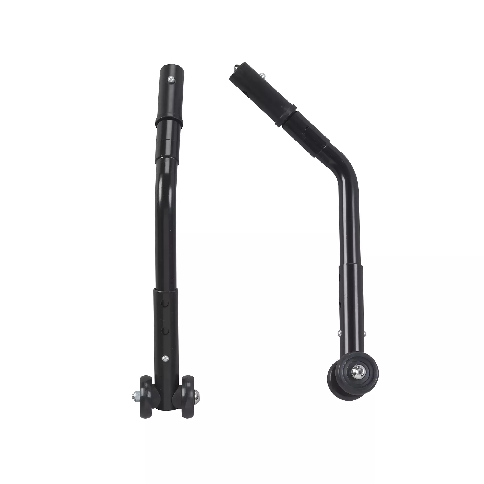 Adjustable Universal Wheelchair Anti Tipper with Wheels, Black