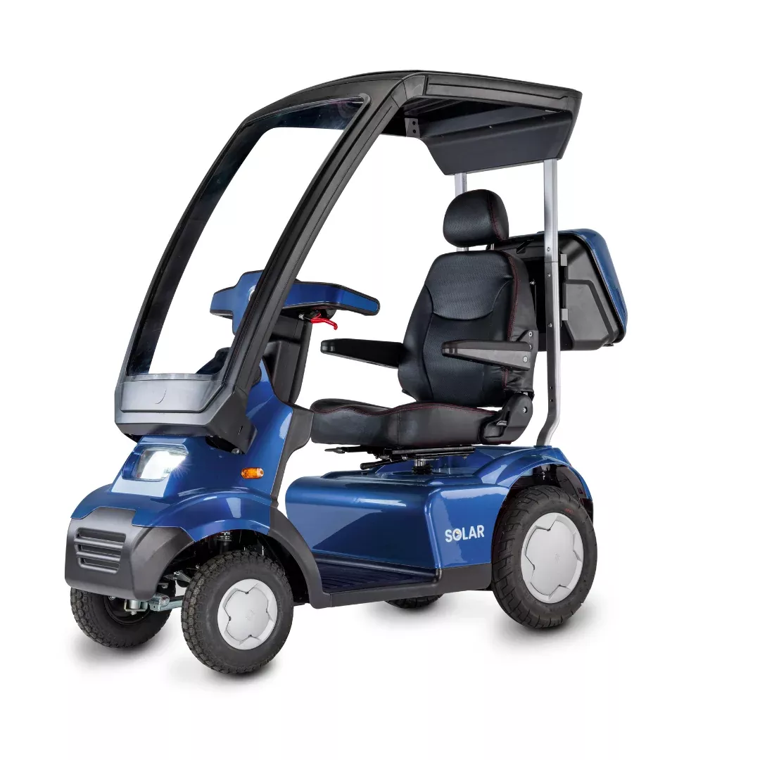 Afikim Afiscooter Solar-Powered Bariatric Mobility Scooter with Canopy