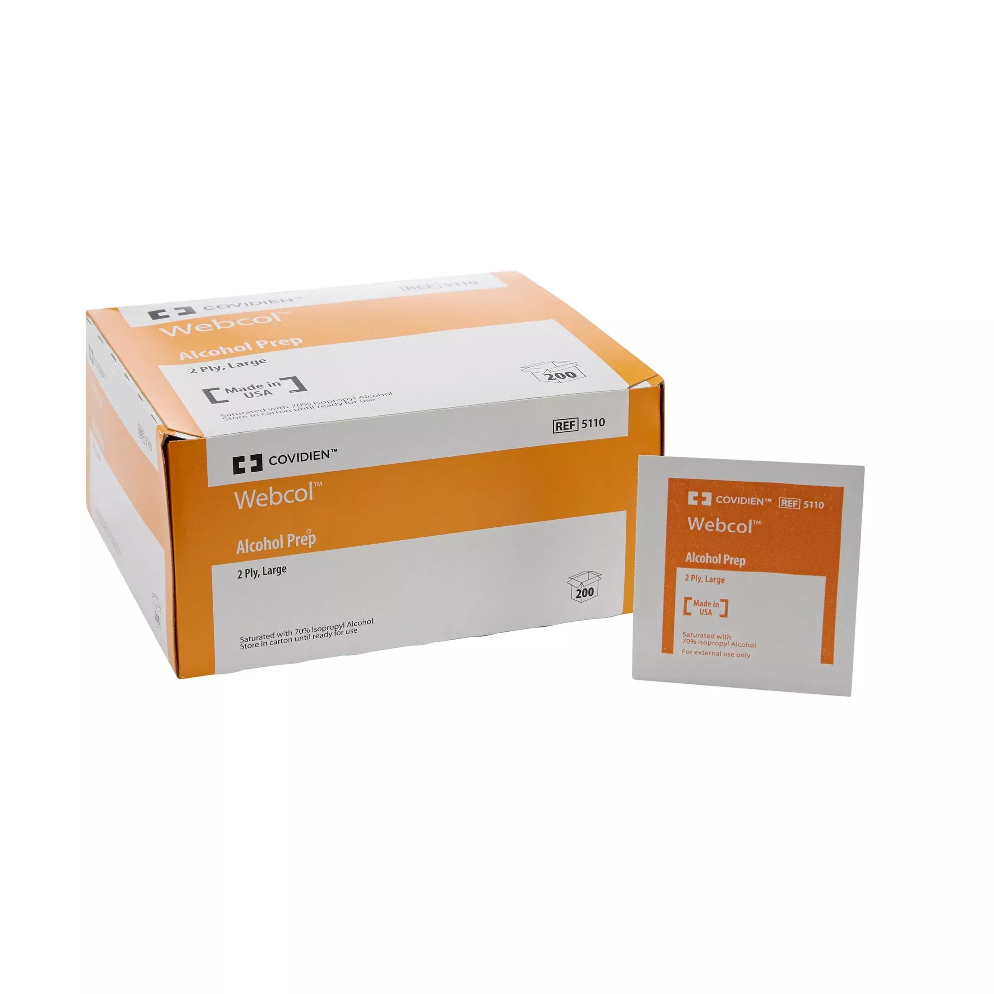 Alcohol Prep Pad Webcol™ - Isopropyl Alcohol