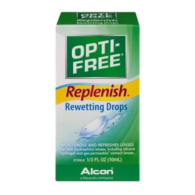 Alcon 300650192293 - Opti-Free Replenish Rewetting Drops, 10ml