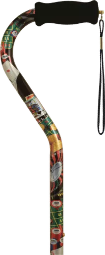 Alex 10931 - Offset Handle Cane, Casino
