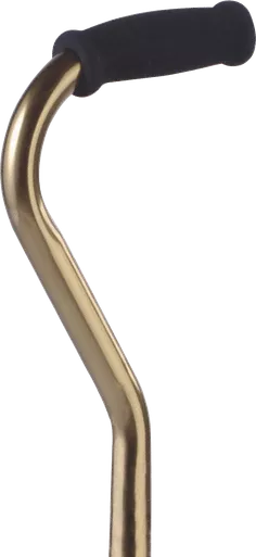 Alex 21032 - Offset Handle Cane, Bronze