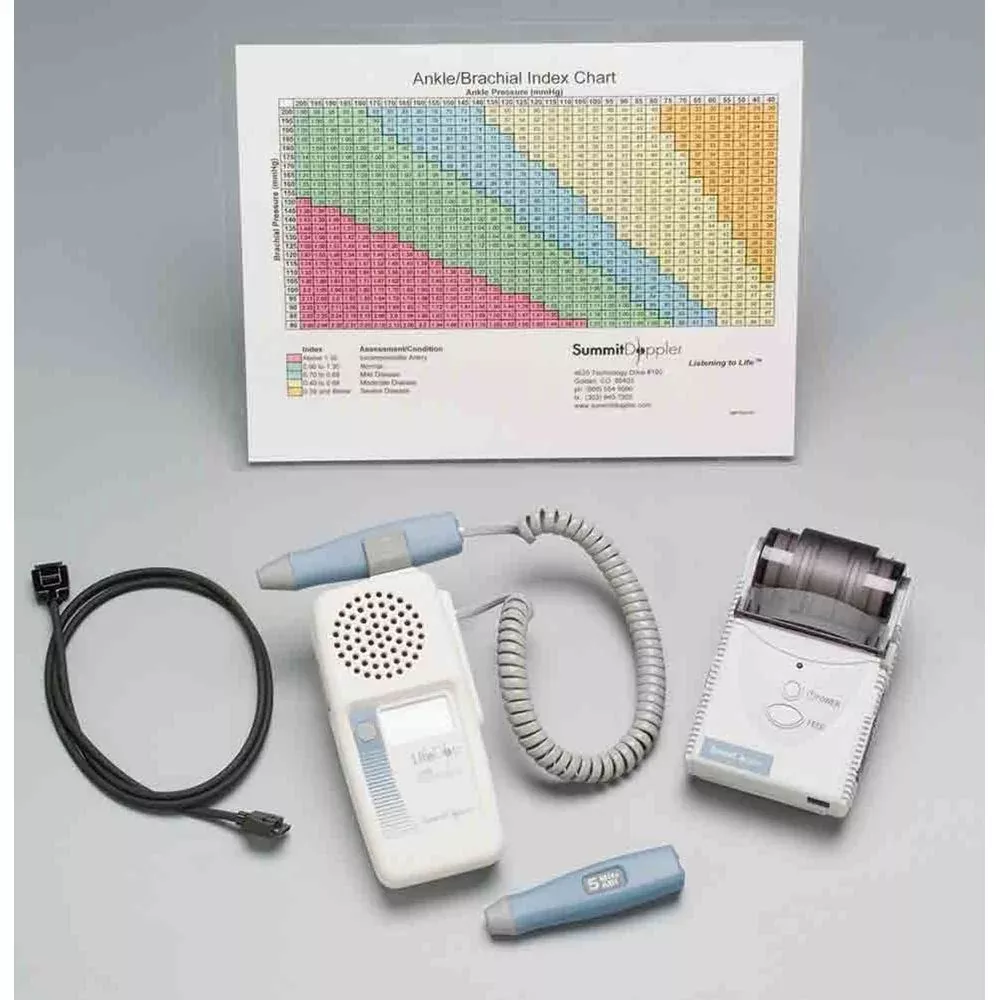 Alimed ABI Doppler System ABI Doppler Display w/Recharger, Audio Recorder, Printer and 8MHz Probe - 934661