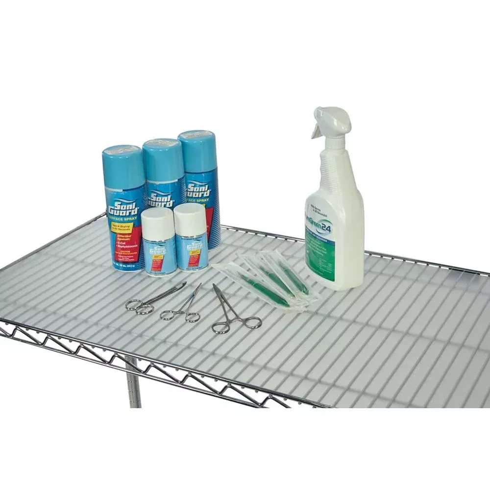 AliMed Antimicrobial Shelf Mats Antimicrobial Shelf Mat, 72"W, cs/6 - 93915006
