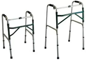 Alimed Bariatric Folding Walker Adjustable Height Alimed Aluminum Frame 500 lbs. Weight Capacity 32 to 38-1/2 Inch Height - Each - 927856-EA