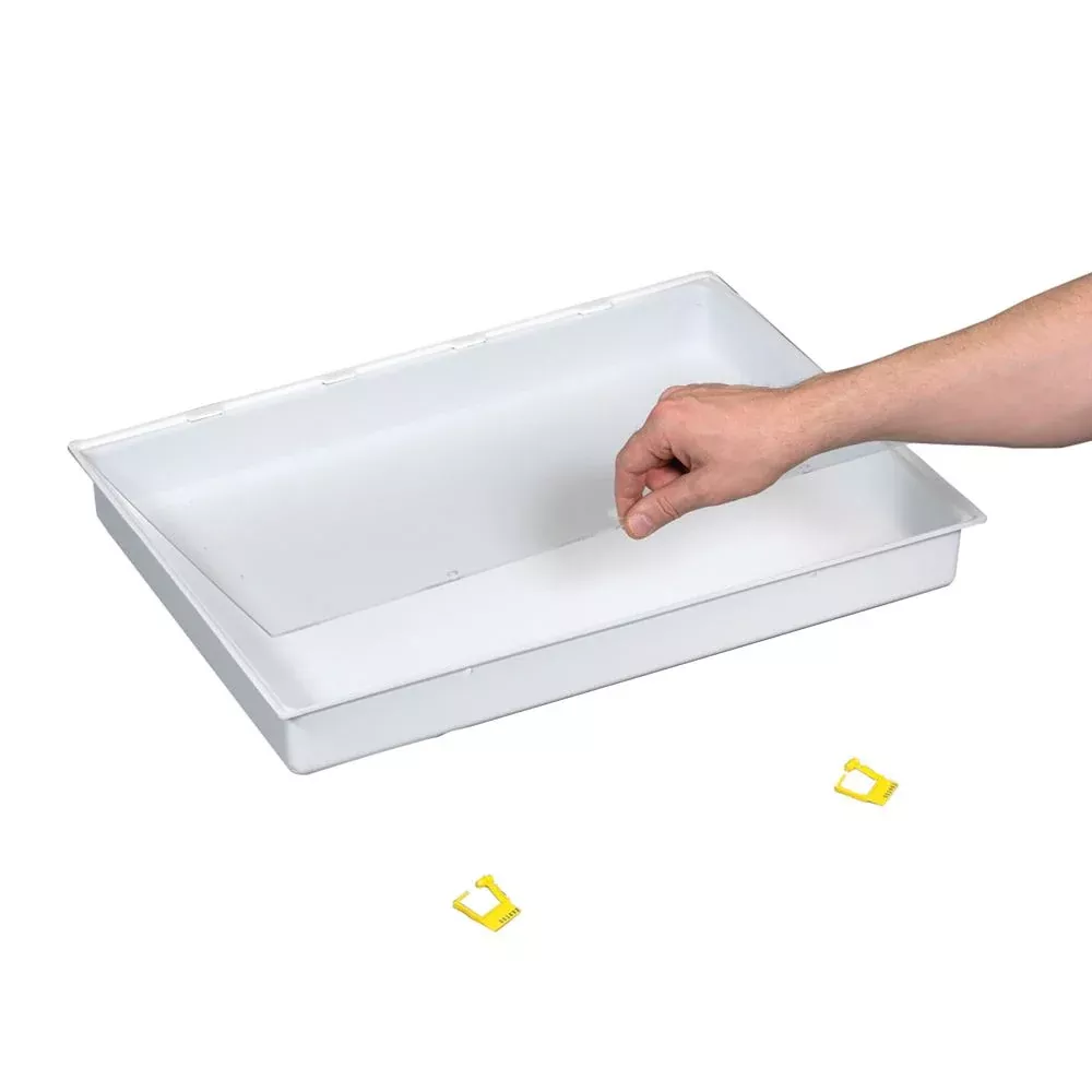 AliMed Cart Accessory, Full Drawer Tray with Clear Lid and Lock Divider Set for Drawer Tray - 938482