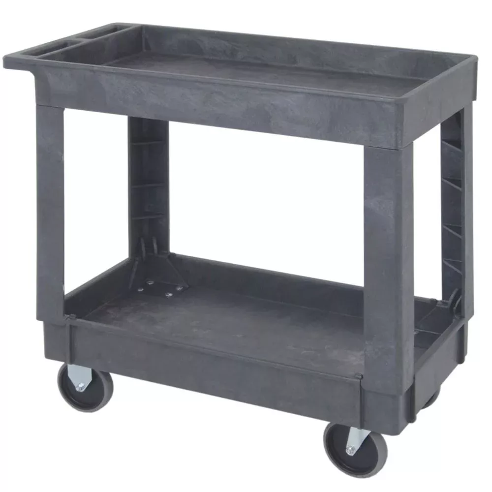 AliMed Deep Well Utility Cart Large Plastic Utility Cart - 936413