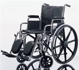 Alimed Wheelchair Excel 2000 Dual Axle Desk Length Arm Elevating Legrest Black Upholstery 18 Inch Seat Width Adult 300 lbs. Weight Capacity - Each - 78083-EA