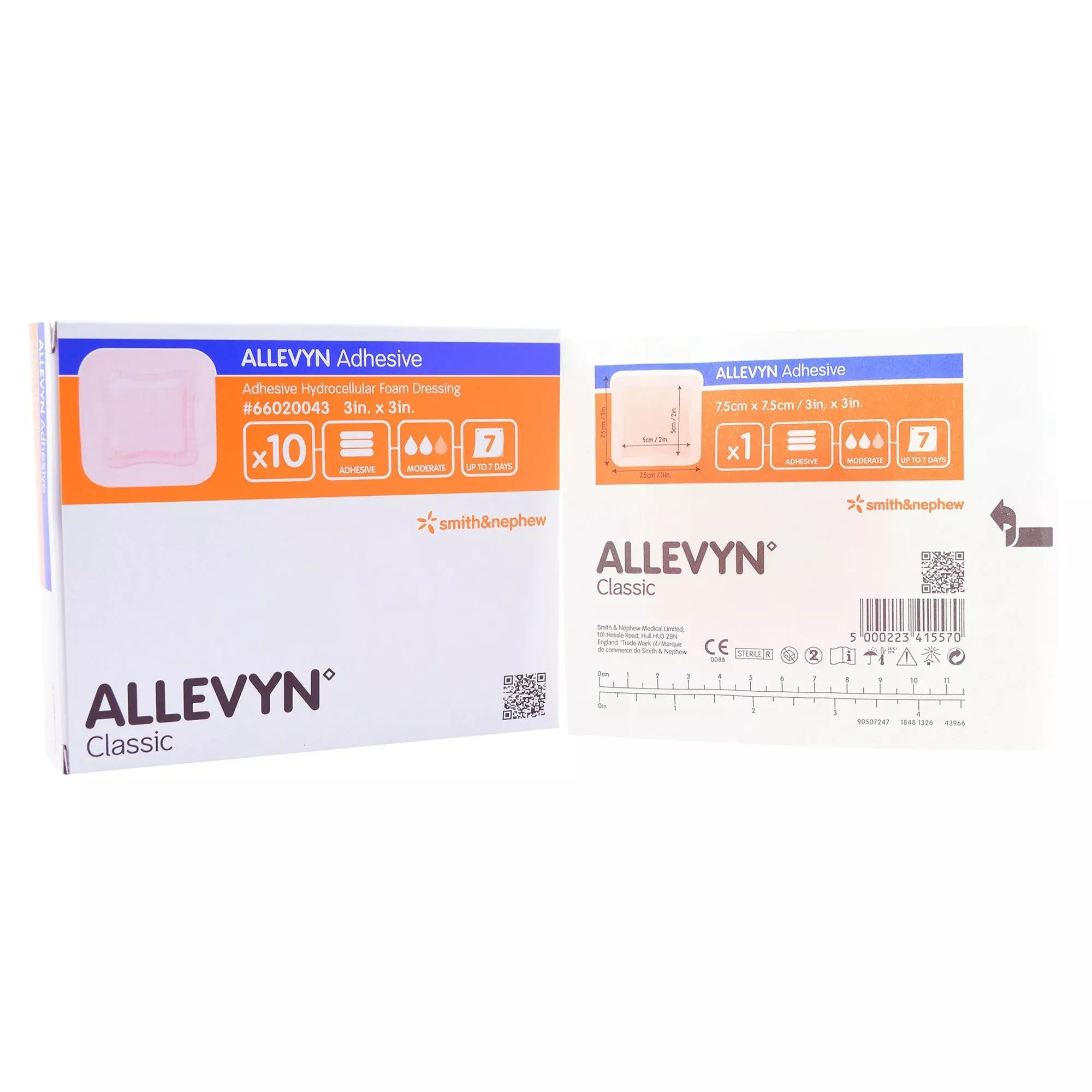 Allevyn Adhesive with Border Foam Dressing