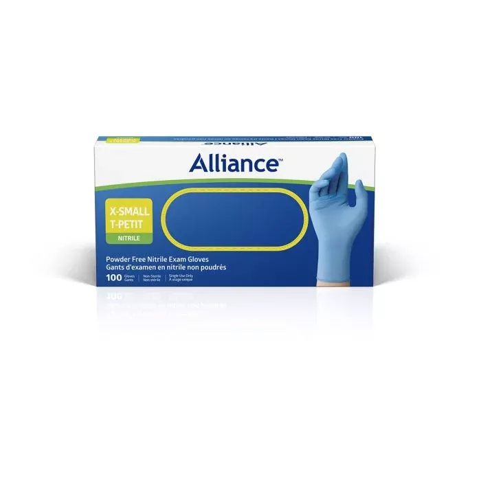 Alliance Powder-Free Nitrile Exam Glove, Blue