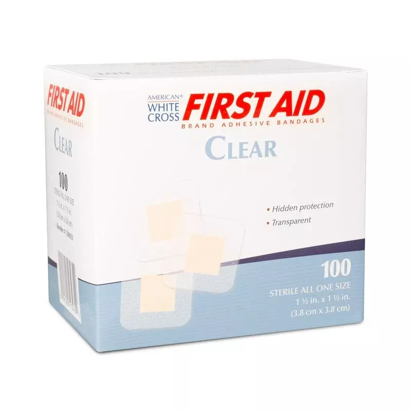American White Cross Sheer Adhesive Spot Bandage