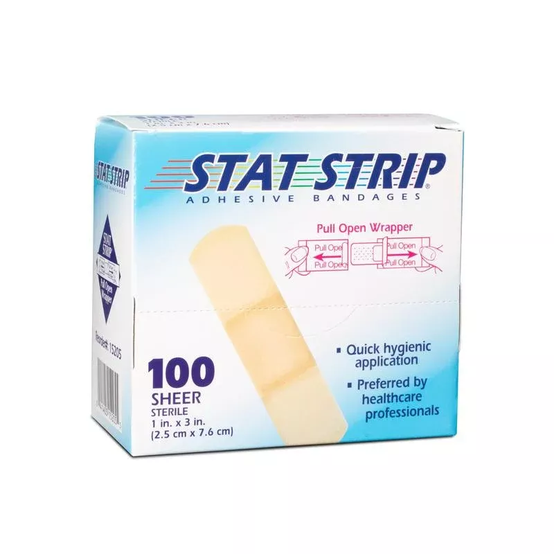 American White Cross Stat Strip Sheer Adhesive Strip