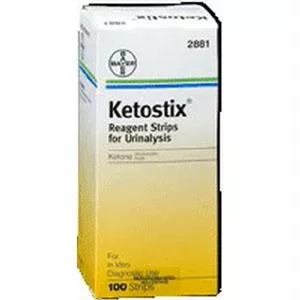 Ames Ketostix Reagent Test Strip (100 Count)- Box of 100
