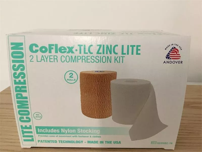 Andover 8830UBZ-TN CoFlex TLC Zinc, 2 layer Compression Kit wiith Zinc, Lite Compression - 3 inch,Latex Free, One kit