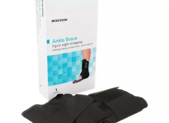 Ankle Brace McKesson Medium Lace-Up / Figure-8 Strap / Hook and Loop Closure