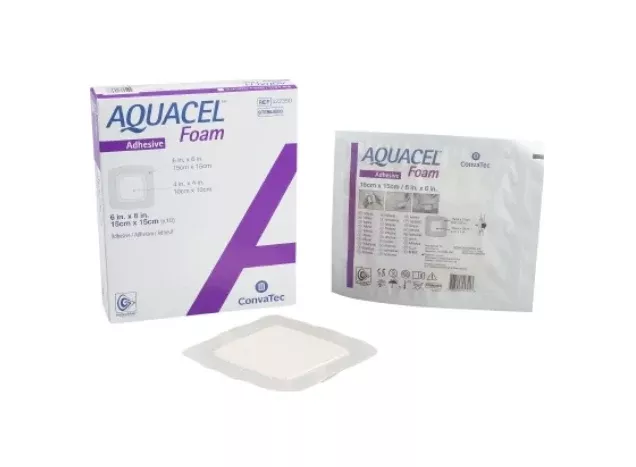 Aquacel Adhesive Foam Dressing, 6" X 6"- 1 Each