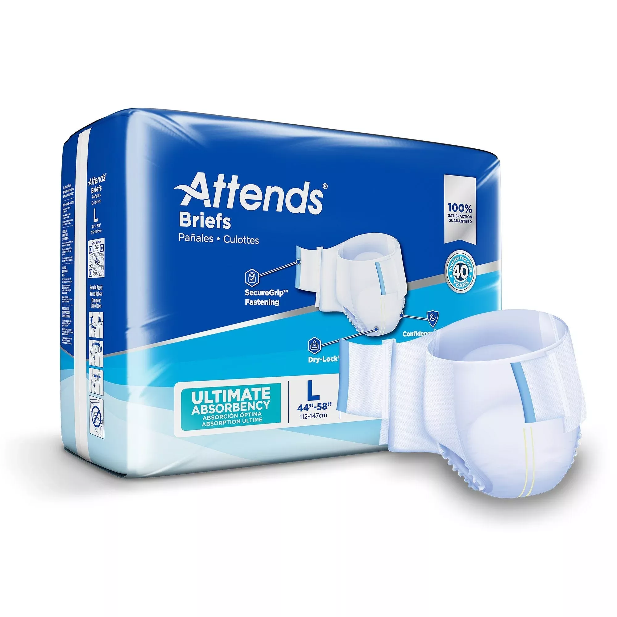 Attends Advanced Unisex Adult Incontinence Briefs