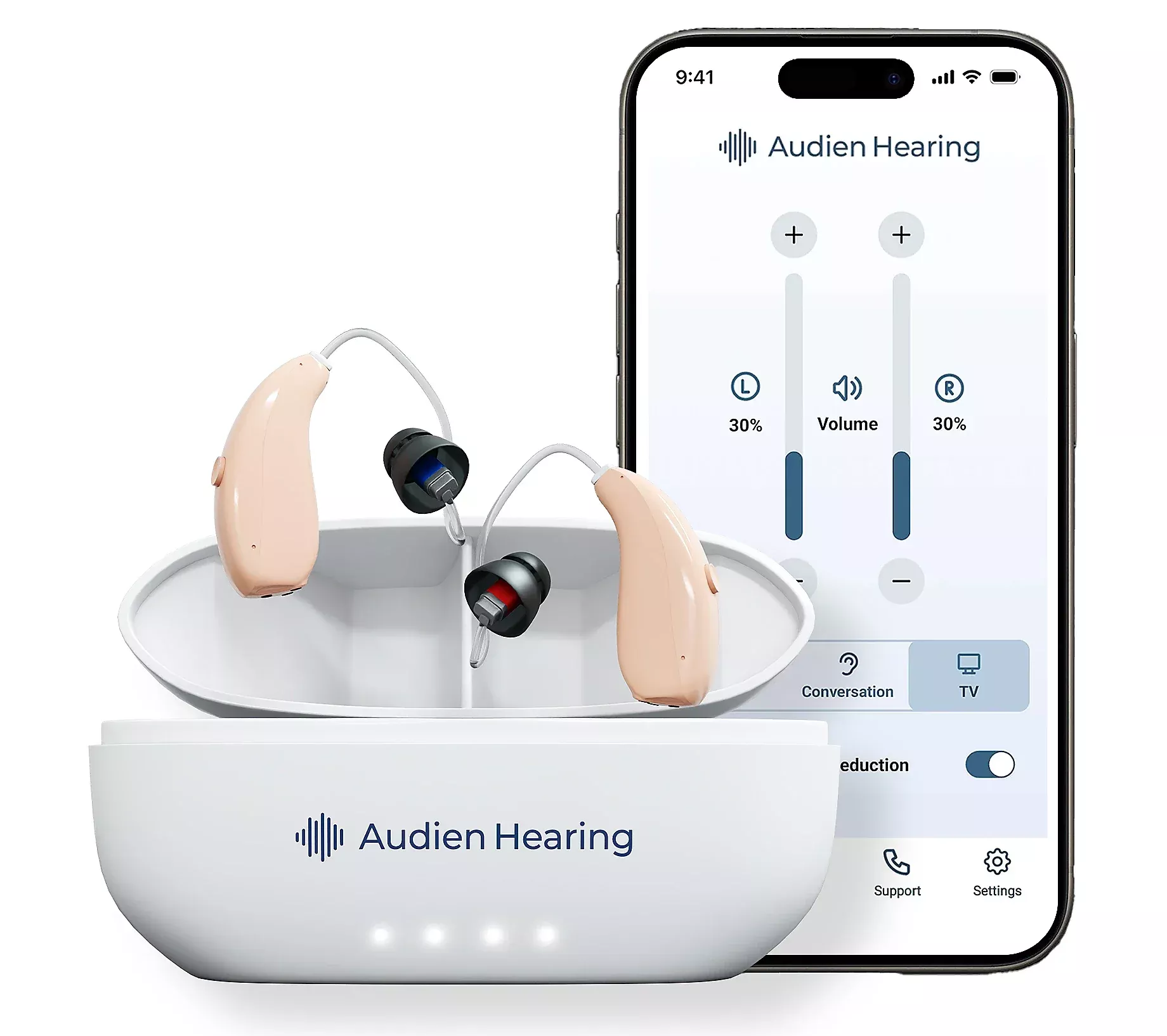 Audien Hearing Ion PRO OTC Hearing Aid with App and Phone Answering