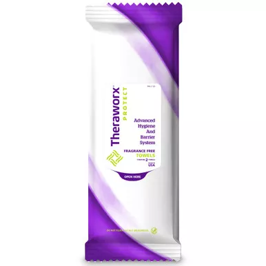 Avadim Technologies SCP-8802FF - Rinse-Free Bath Wipe Theraworx Protect Advanced Hygiene Barrier System Soft Pack Cocamidopropyl Betaine Unscented 2 Count