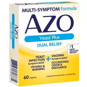 Azo Yeast Plus Tablets, 60 Ct.- 1 Each