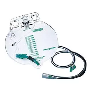 Bard 153504 Center-Entry Drainage Bag with Anti-Reflux Device, 2000ml, One