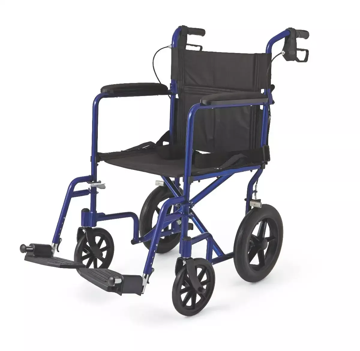 Basic Aluminum Transport Chair with 12" Wheels