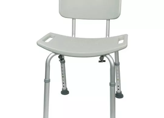 Bath Bench Aluminum Frame Removable Backrest