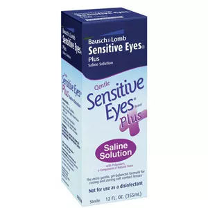 Bausch & Lomb Americas Inc 620238 - Sensitive Eyes Plus Saline Solution, 12 oz.