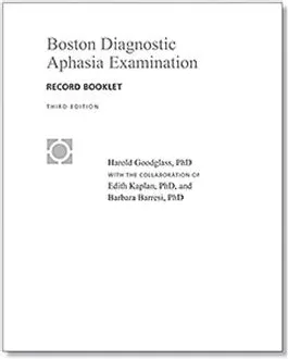 BDAE-3 Long Form Record Booklets (25) Harold Goodglass, Edith Kaplan, Barbara Barresi