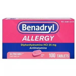 Benadryl Ultra Allergy Relief Tablets, 100 Ct- 1 Each