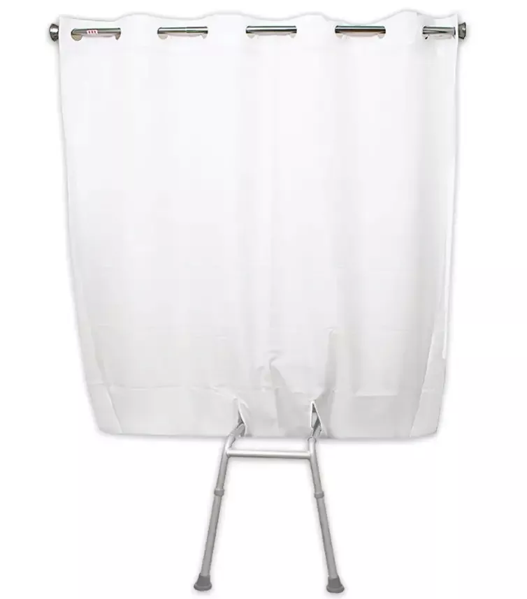 Benchmate Split Shower Curtain for Bath Transfer Benches