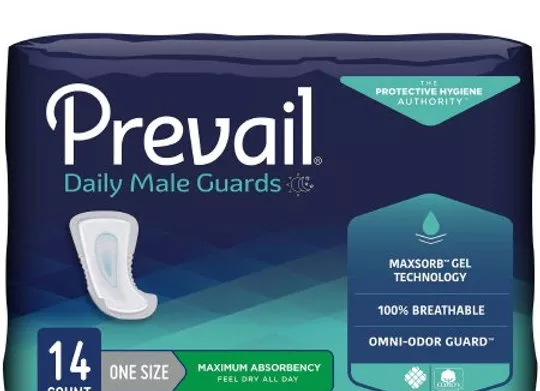 Bladder Control Pad Prevail Daily Male Guards Heavy Absorben